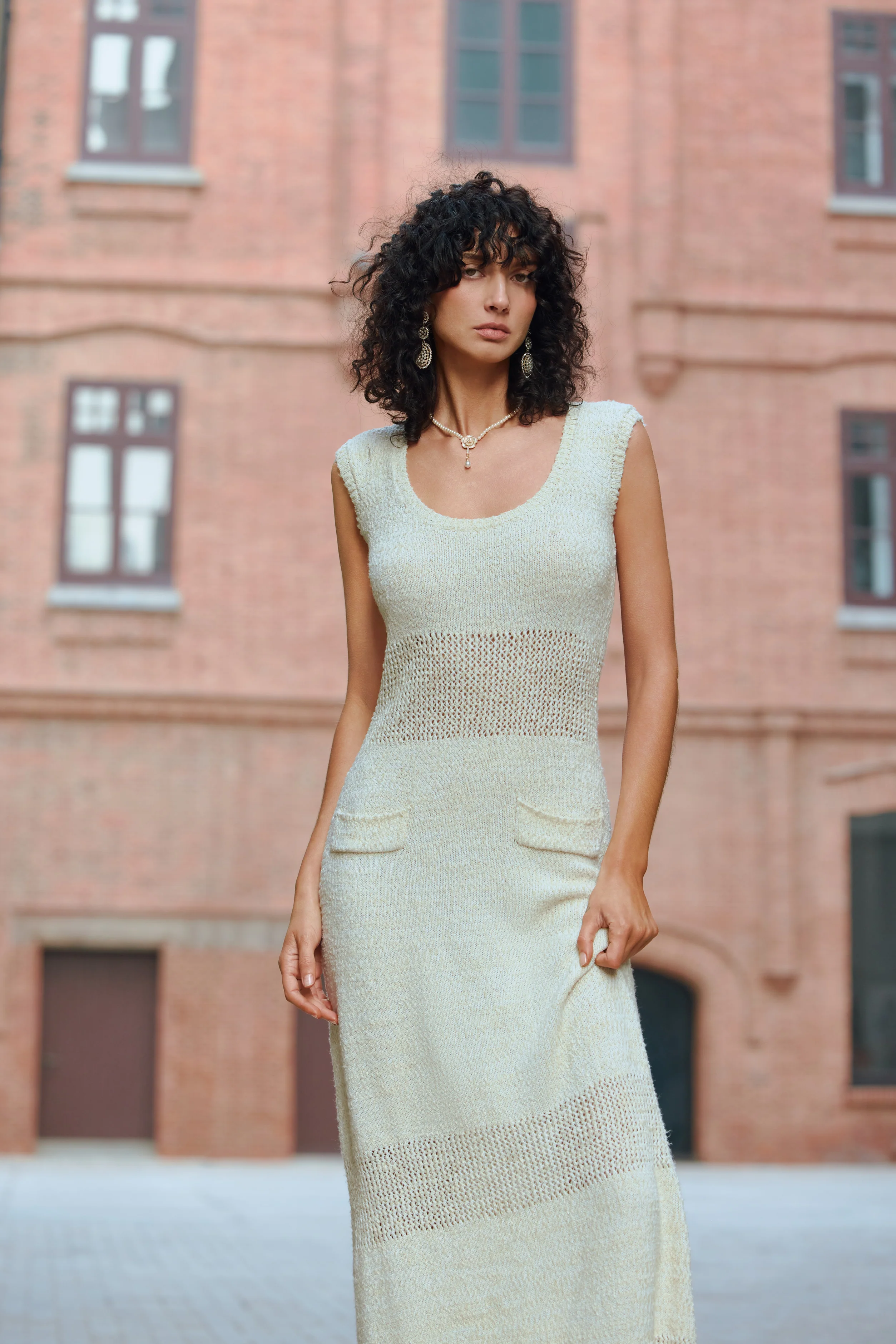 Breeze knit maxi dress