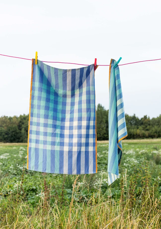 “Trellis” organic cotton tea towel