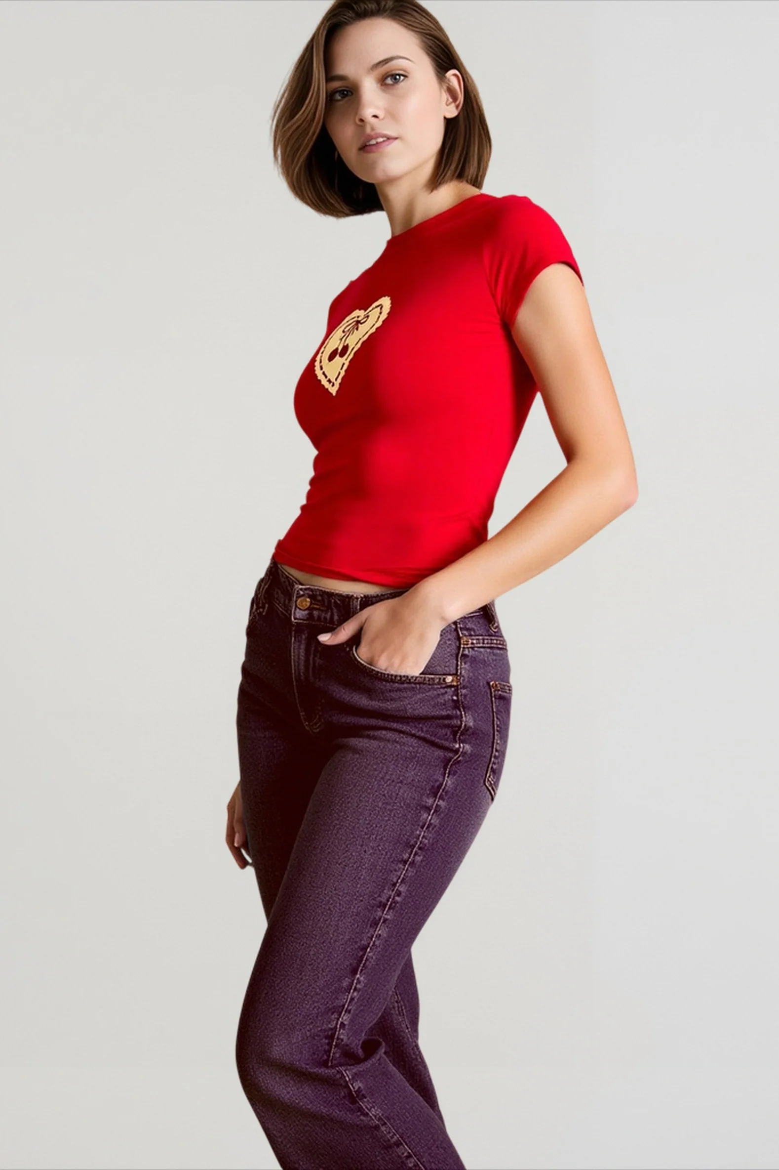 Vintage Graphic Fitted T-shirts - malitai
