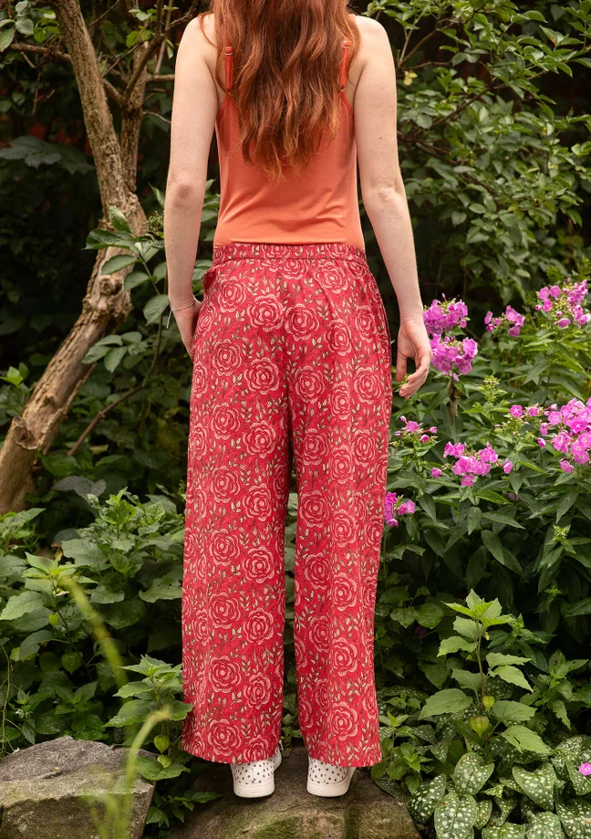 “Roza” woven organic cotton trousers