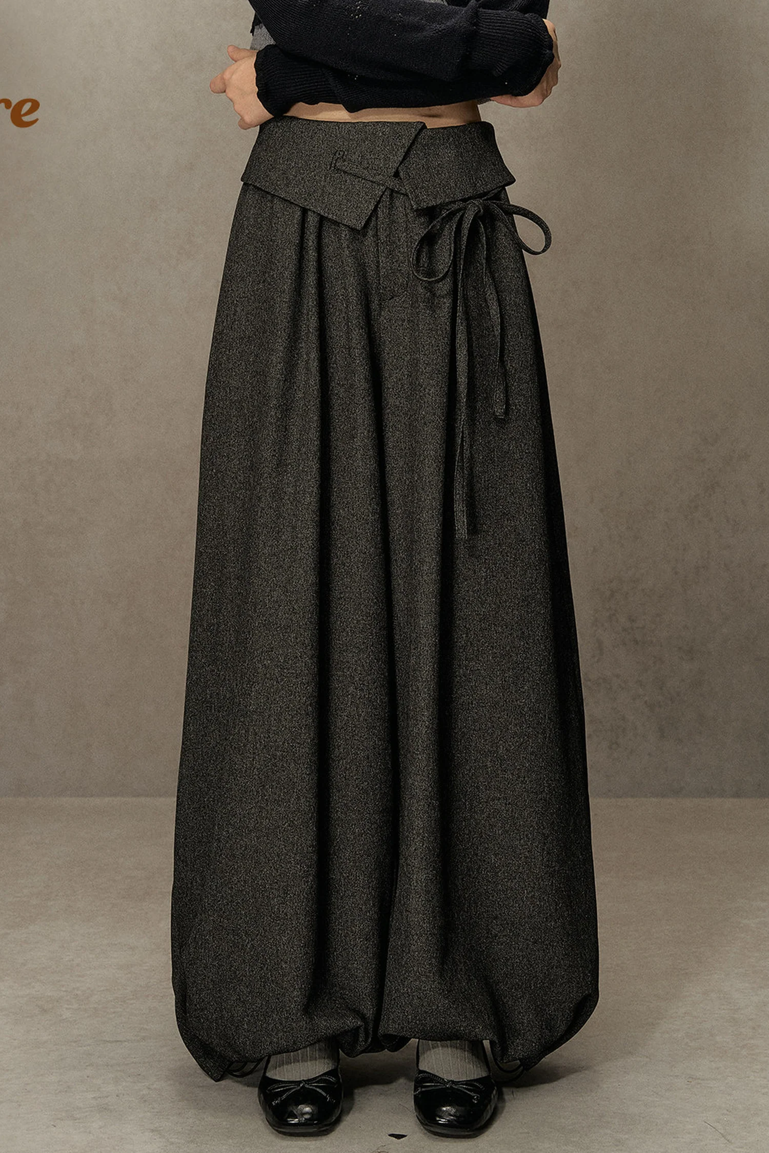 Vintage Lantern Loose Pants - gxfjsh