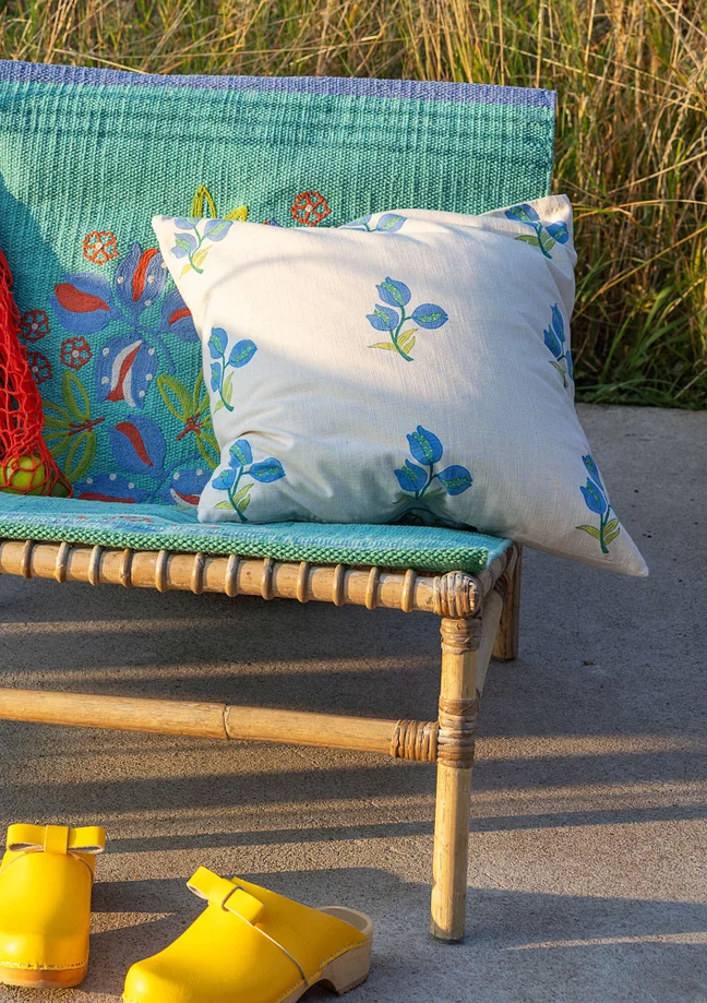 “Lemon tree” organic cotton cushion cover