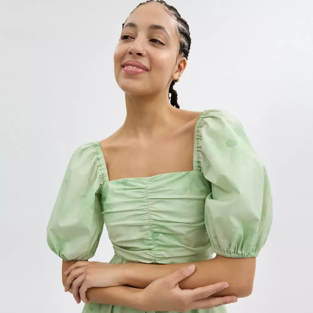 𝐂𝐎𝐀𝐂𝐇® Puff Sleeve Mini Dress