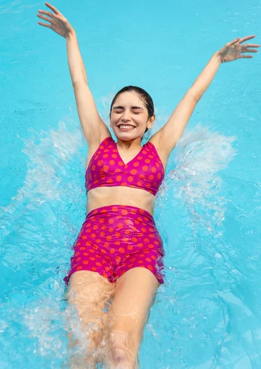 “Sunshine” recycled polyamide/elastane bikini shorts