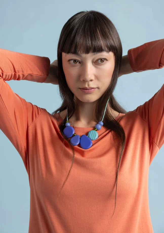 “Pearl” lyocell/elastane jersey top