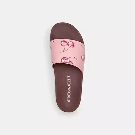 𝐂𝐎𝐀𝐂𝐇® Slide With Cherry Print