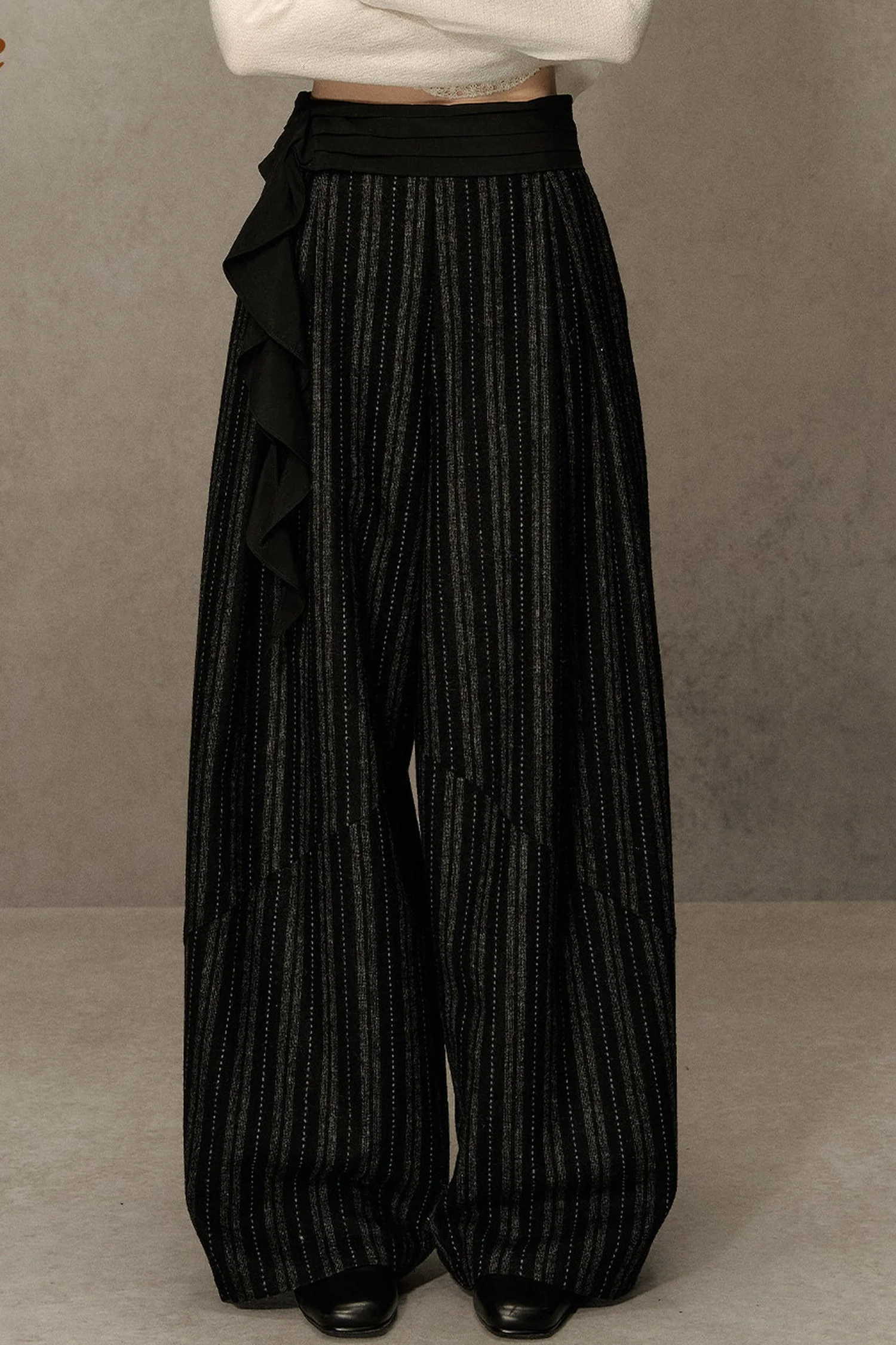 Sunset Wool Striped Pants - gxfjsh