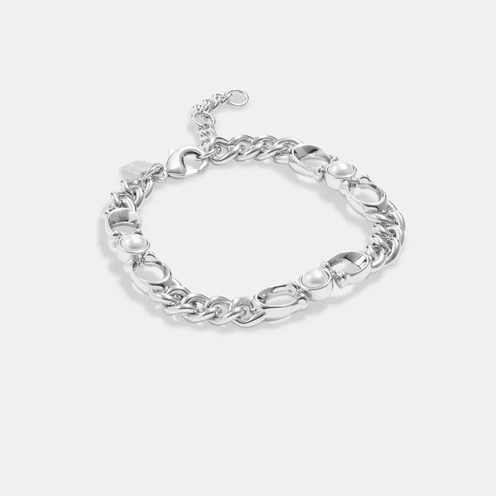 𝐂𝐎𝐀𝐂𝐇® Signature Curb Chain Bracelet