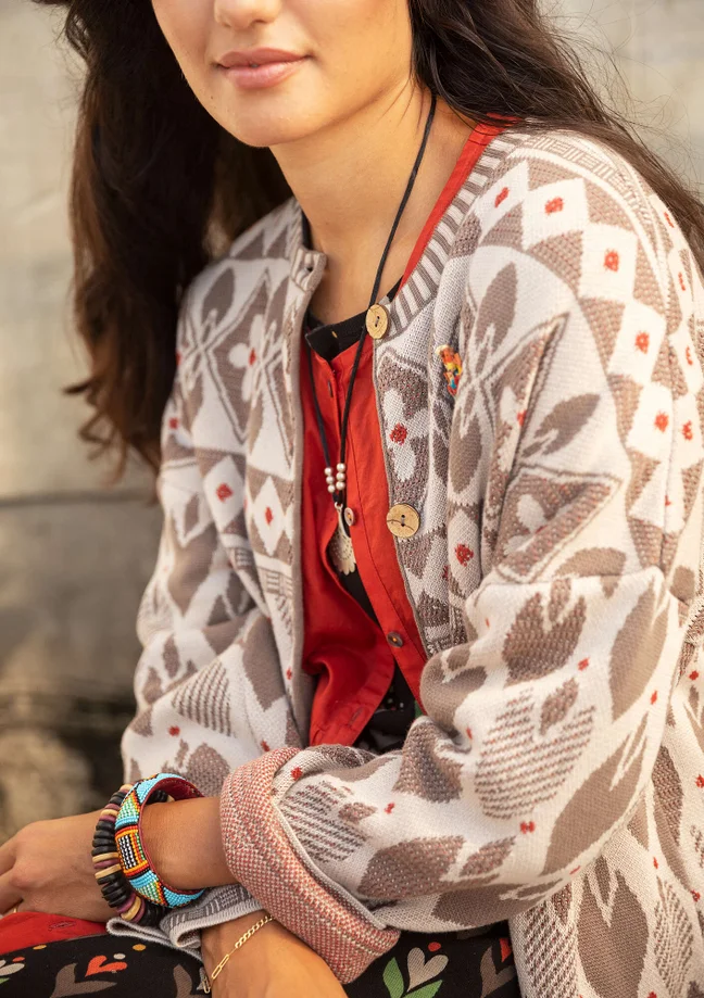 “Lale” organic cotton coatigan