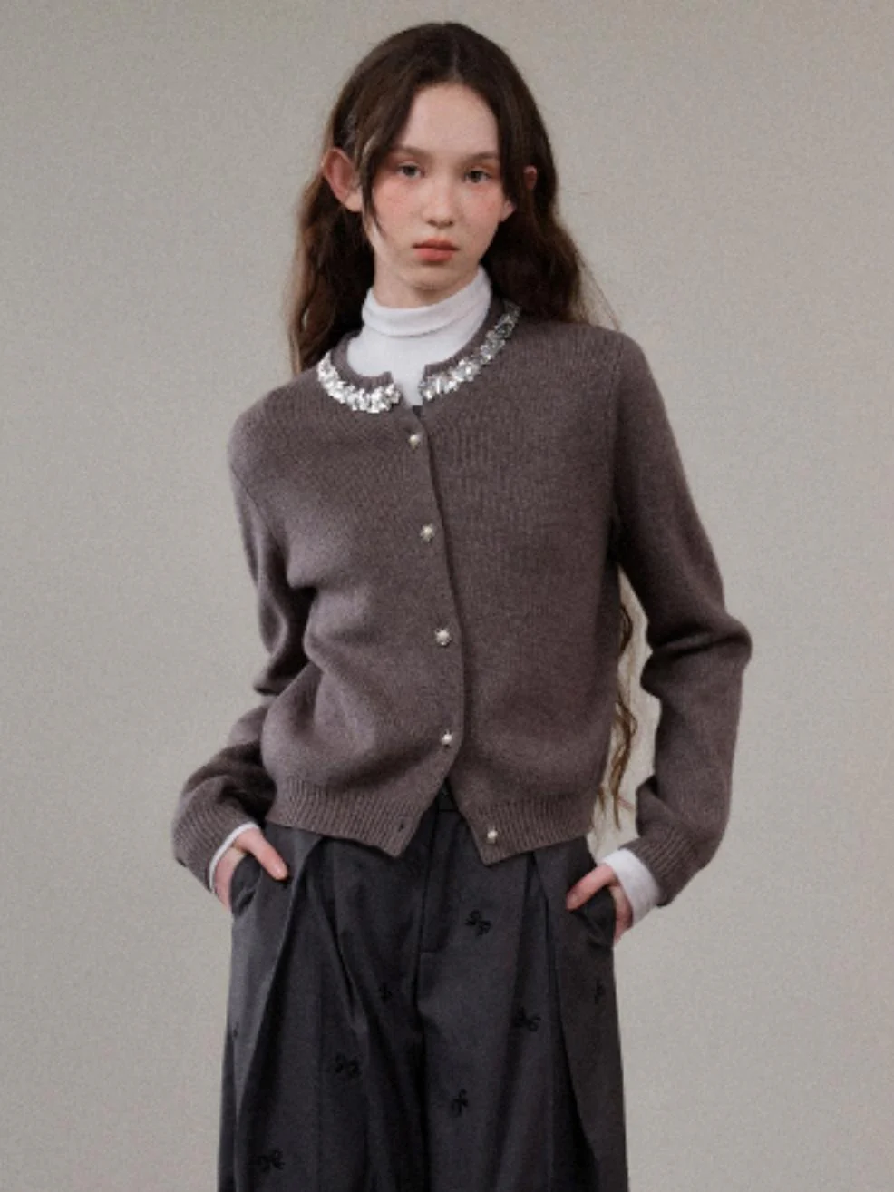 French Retro Knit Cardigan