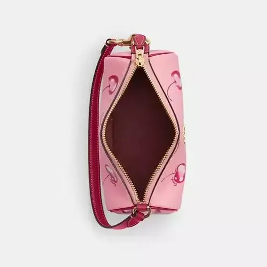 𝐂𝐎𝐀𝐂𝐇®  Barrel Bag With Cherry Print