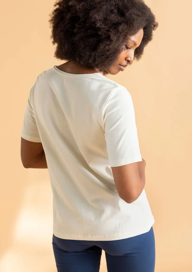 “Eleonora” organic cotton/elastane jersey top