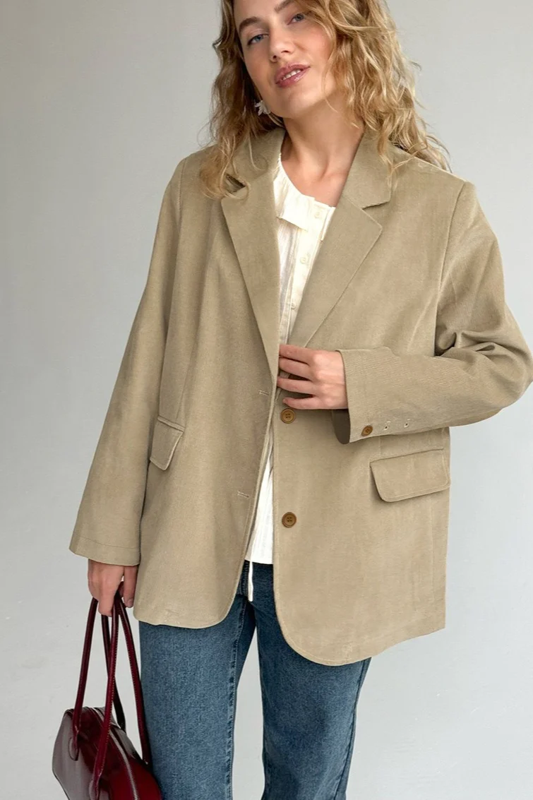 Timeless Corduroy Heavyweight Blazer - malitai