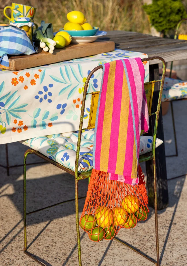 “Olives” organic cotton tablecloth