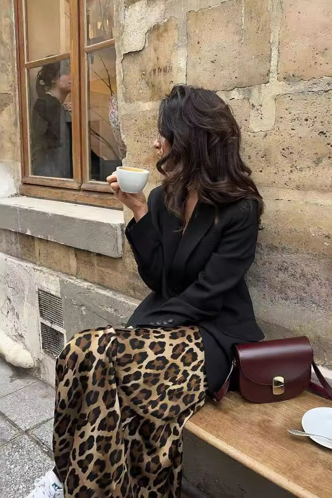 Elegant Draped Satin Midi Skirt