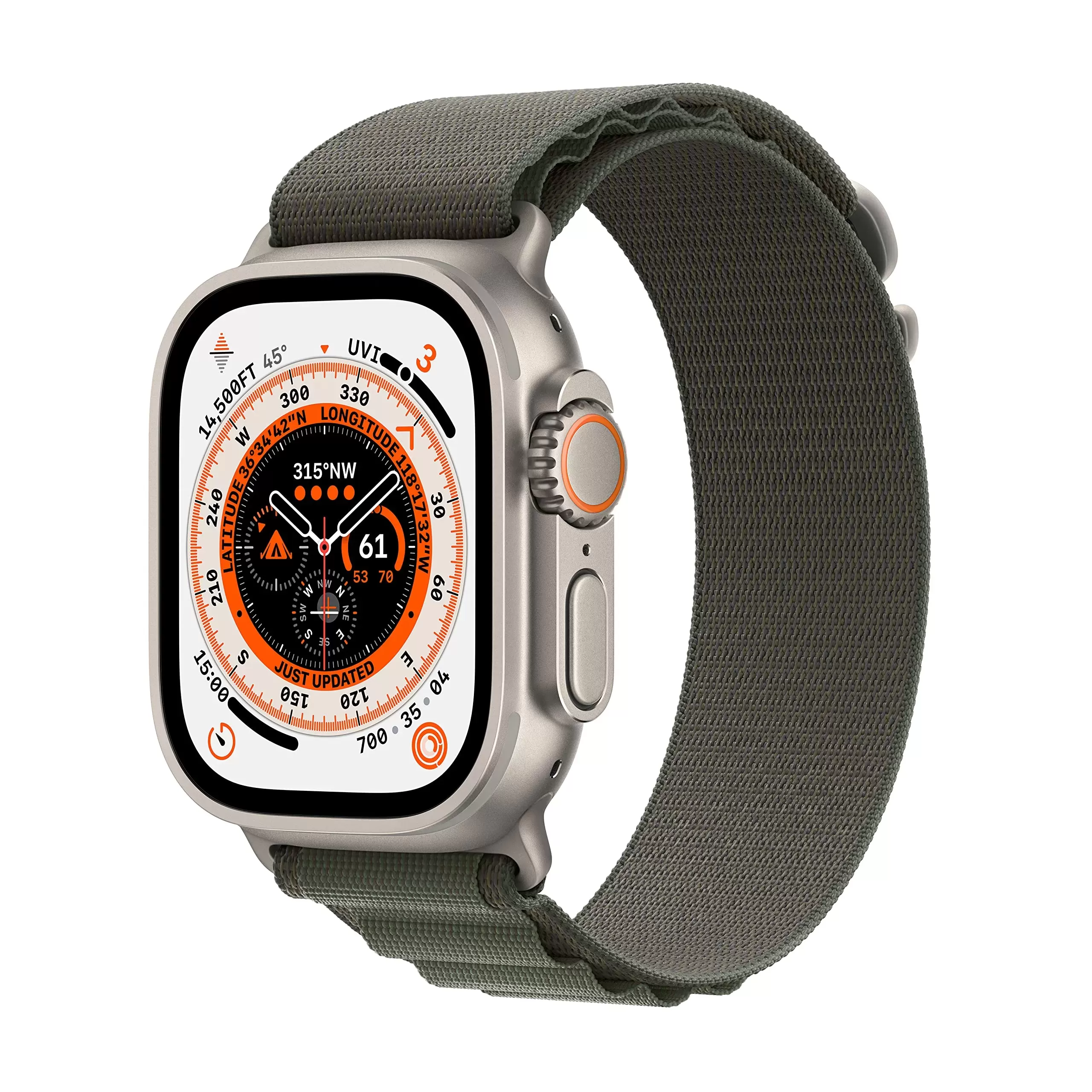[GPS + Cellular 49mm] Titanium Case with Midnight Ocean Band, One Size (Renewed)
