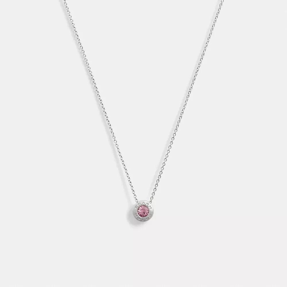 𝐂𝐎𝐀𝐂𝐇® Open Circle Stone Necklace