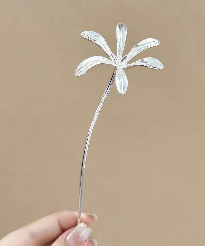 Fine Silk Copper Sanding Magnolia Hairpin