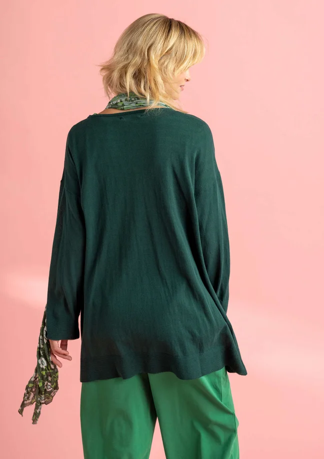 Organic/recycled cotton knitted tunic