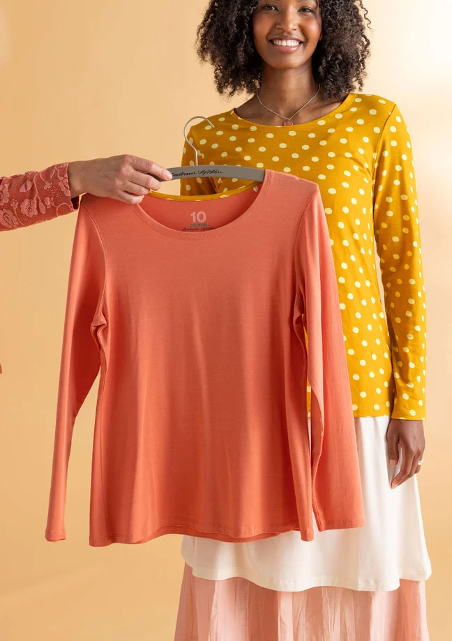“Pearl” lyocell/elastane jersey top