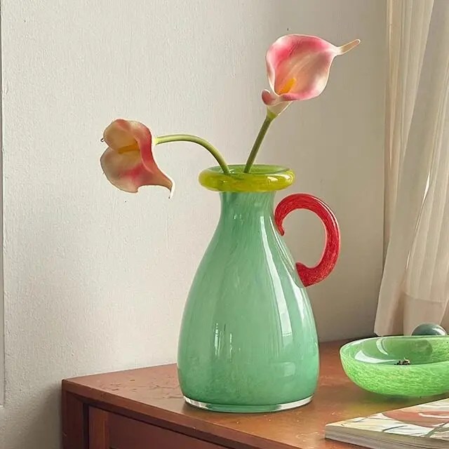 Candy Color Glass Vase