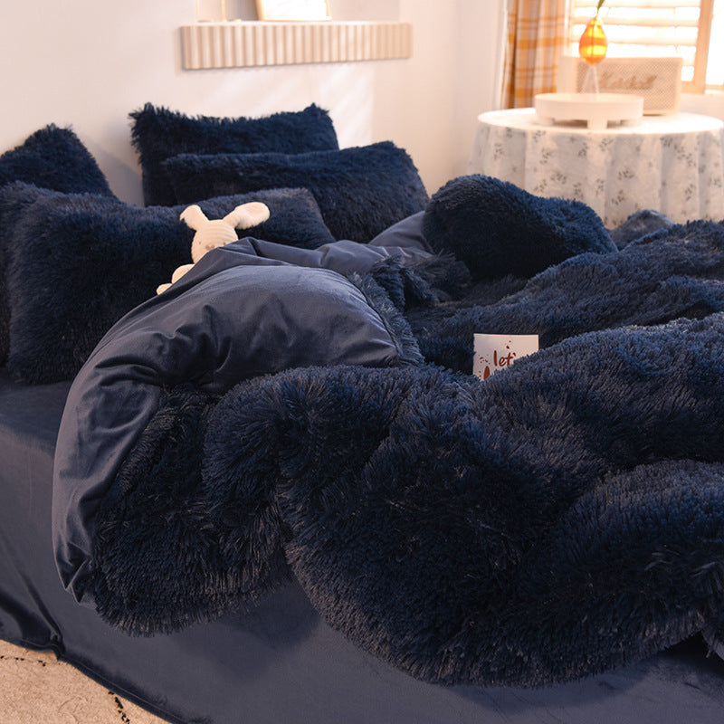Mink Velvet Crystal Bedding Set by