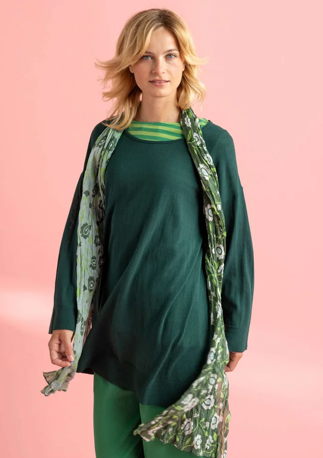Organic/recycled cotton knitted tunic