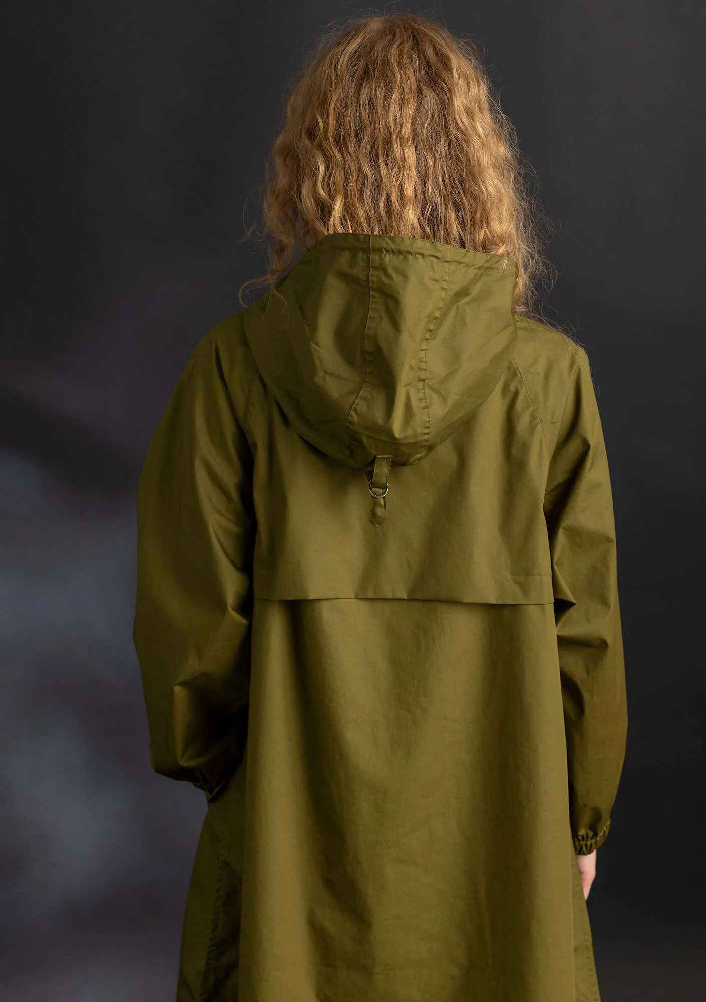 “Hedda” woven organic cotton raincoat