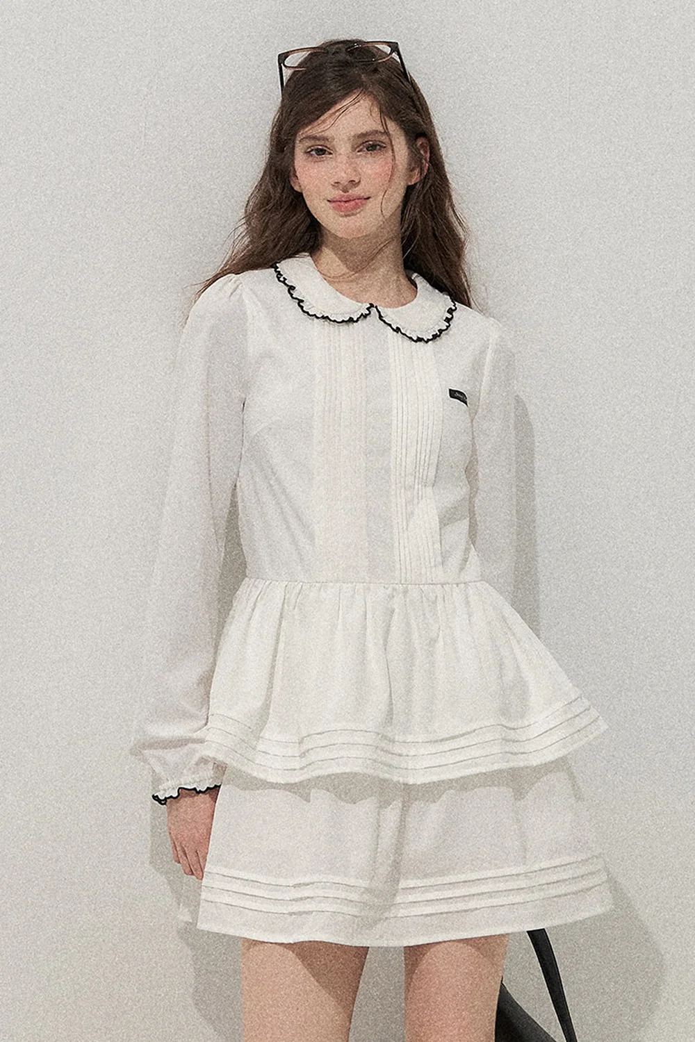 Tuck Pleated Cake Dress - gxfjsh