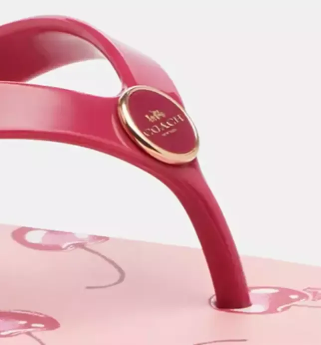 𝐂𝐎𝐀𝐂𝐇® Flip Flops - Cherry (Pink) Fruit