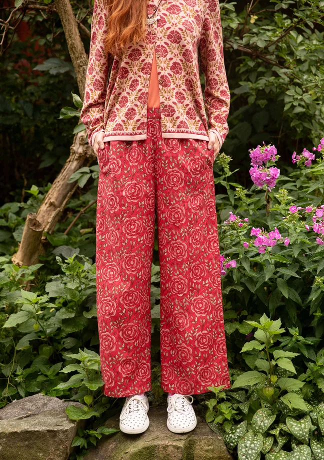 “Roza” woven organic cotton trousers