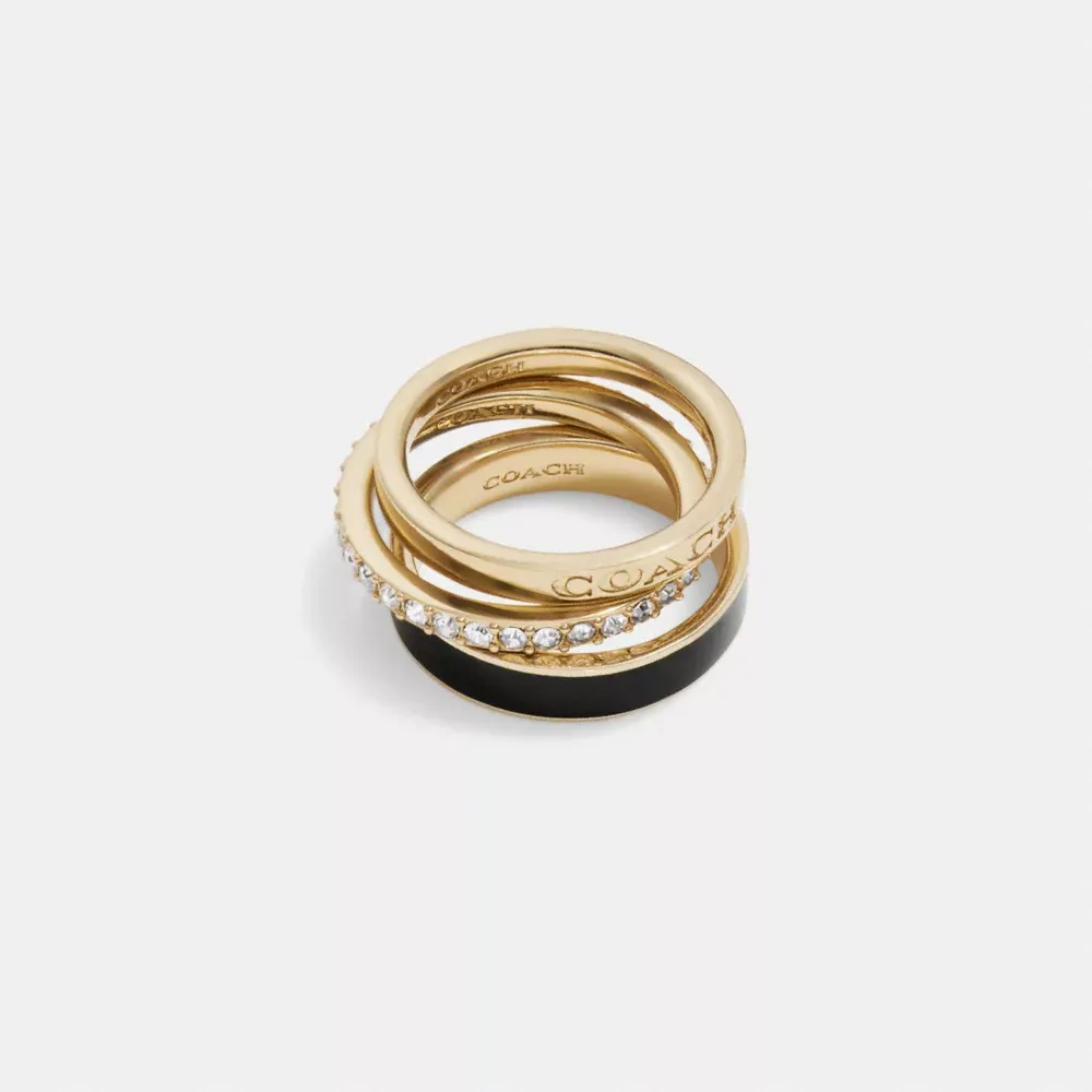 𝐂𝐎𝐀𝐂𝐇® Signature Enamel Ring Set