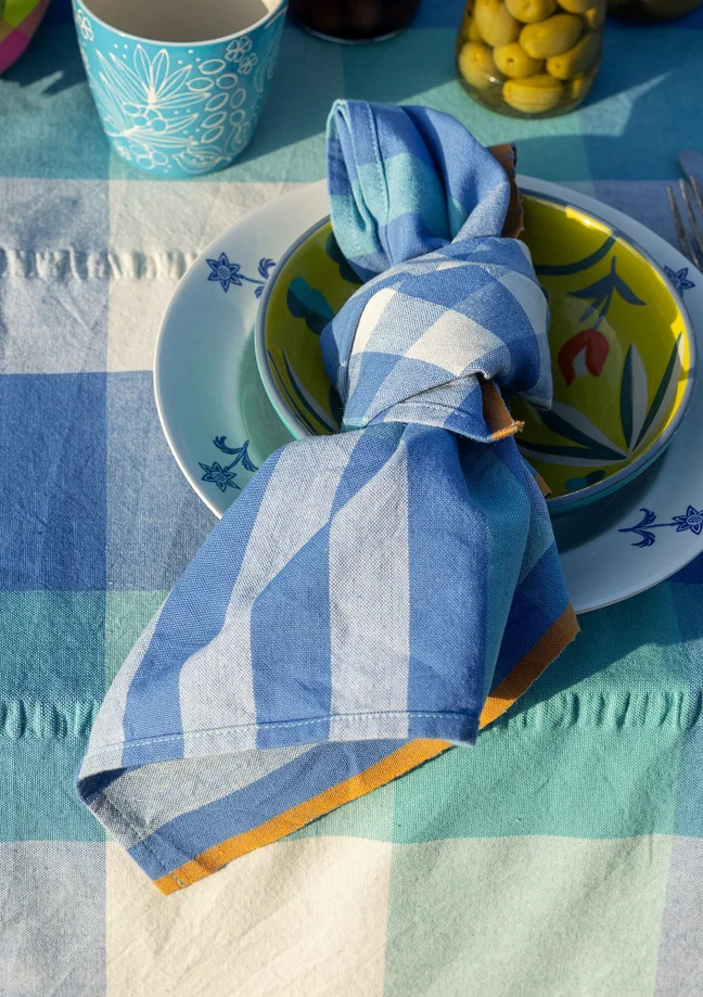 “Trellis” organic cotton tea towel