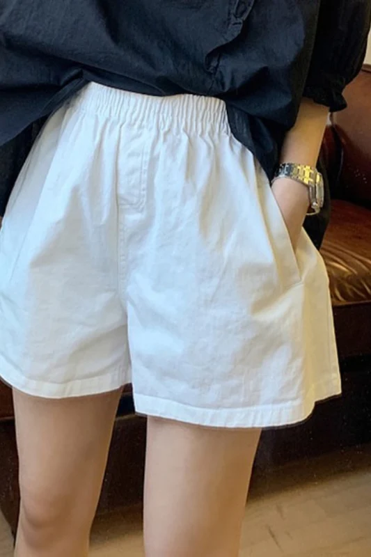 Relaxed Fit Paperbag Waist Shorts - malitai