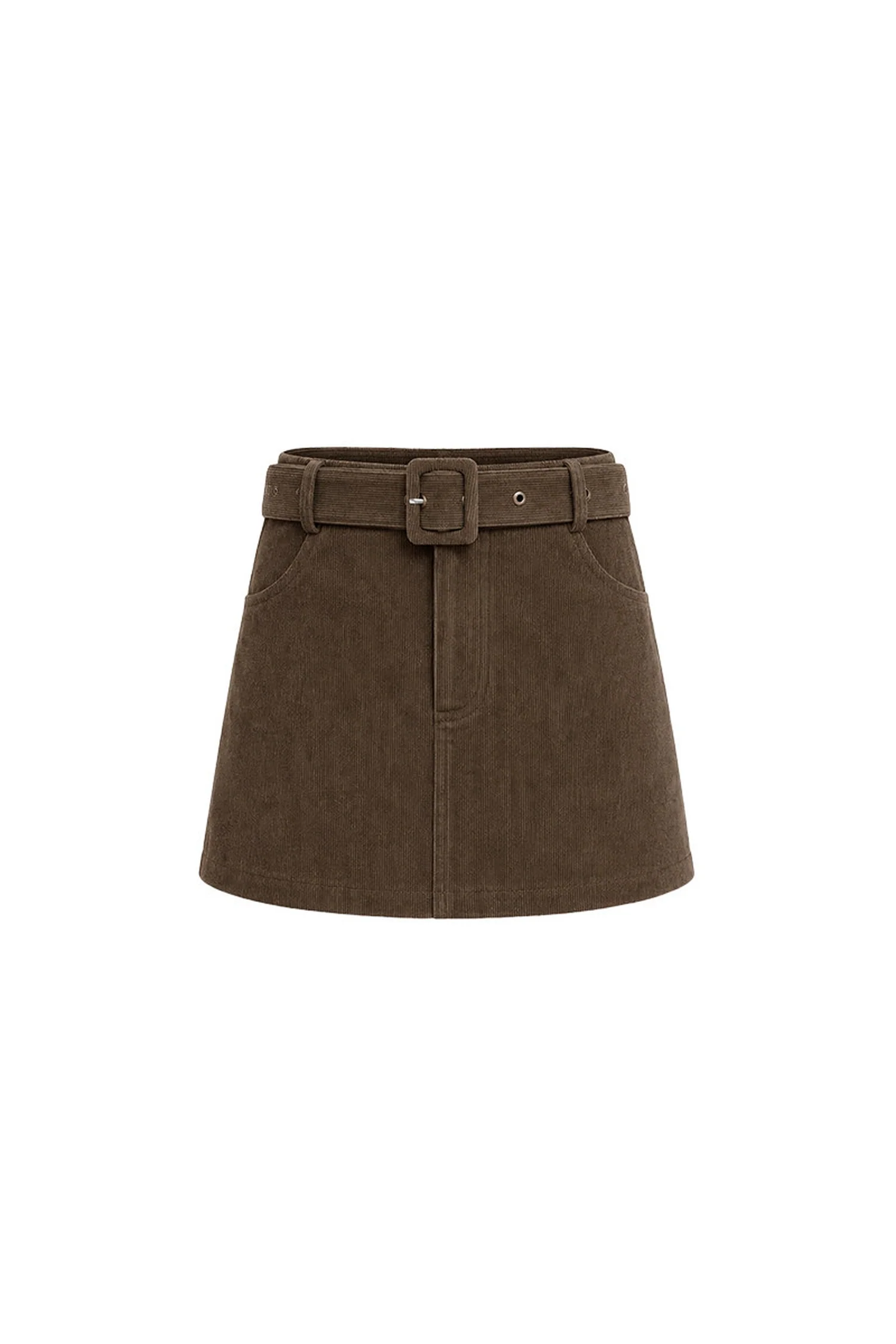 Brown A-Line Skirt Jacket Set-Up - gxfjsh