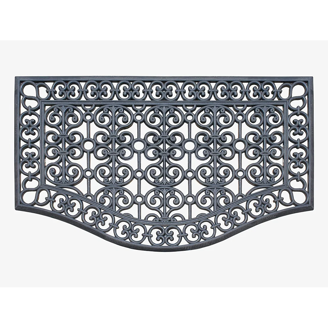 Large Outdoor Floor Door Mat, Natural Rubber Grill Drainable Design & Anti Fatigue 24