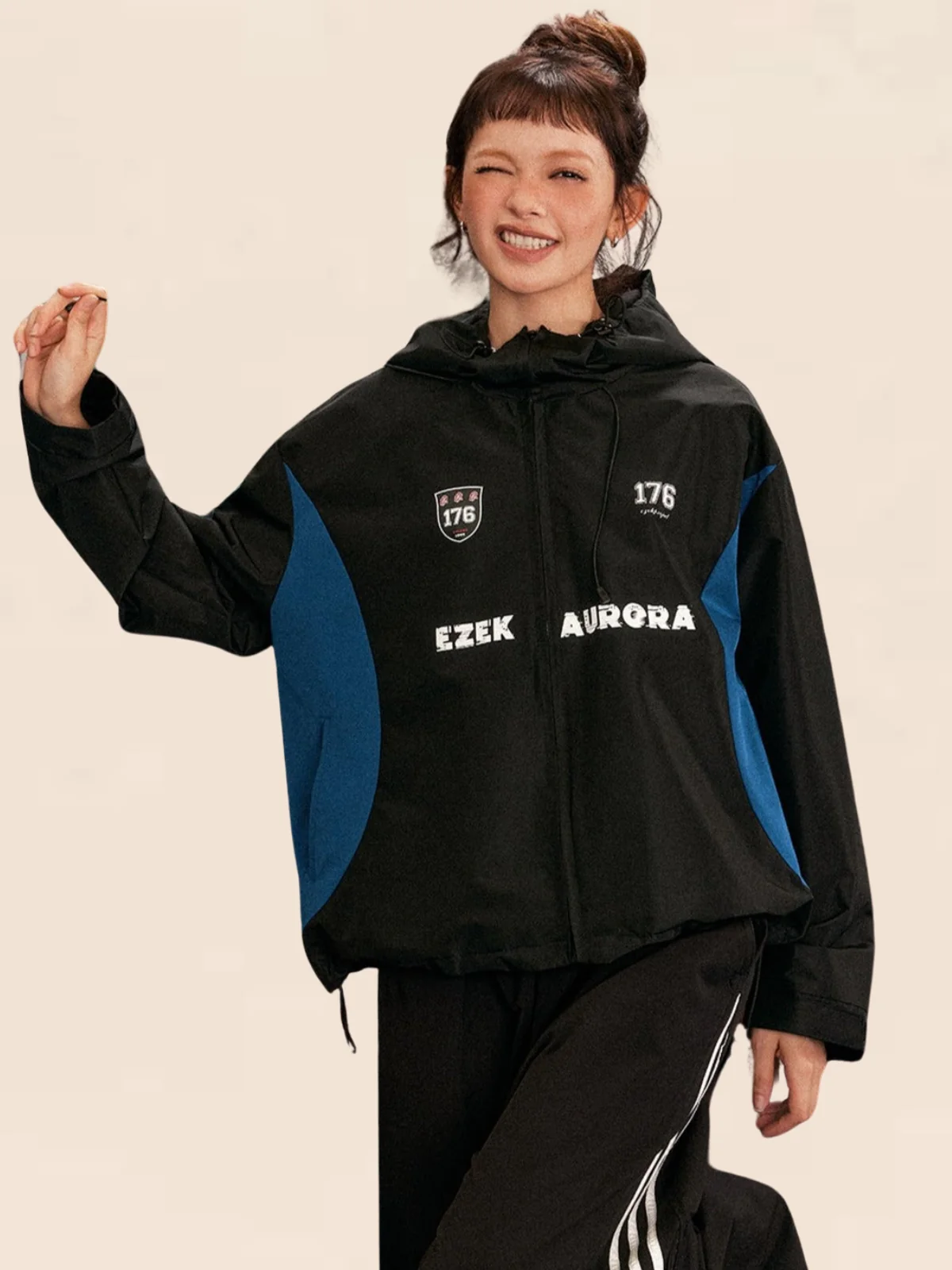 Retro Contrast Outdoor Jacket