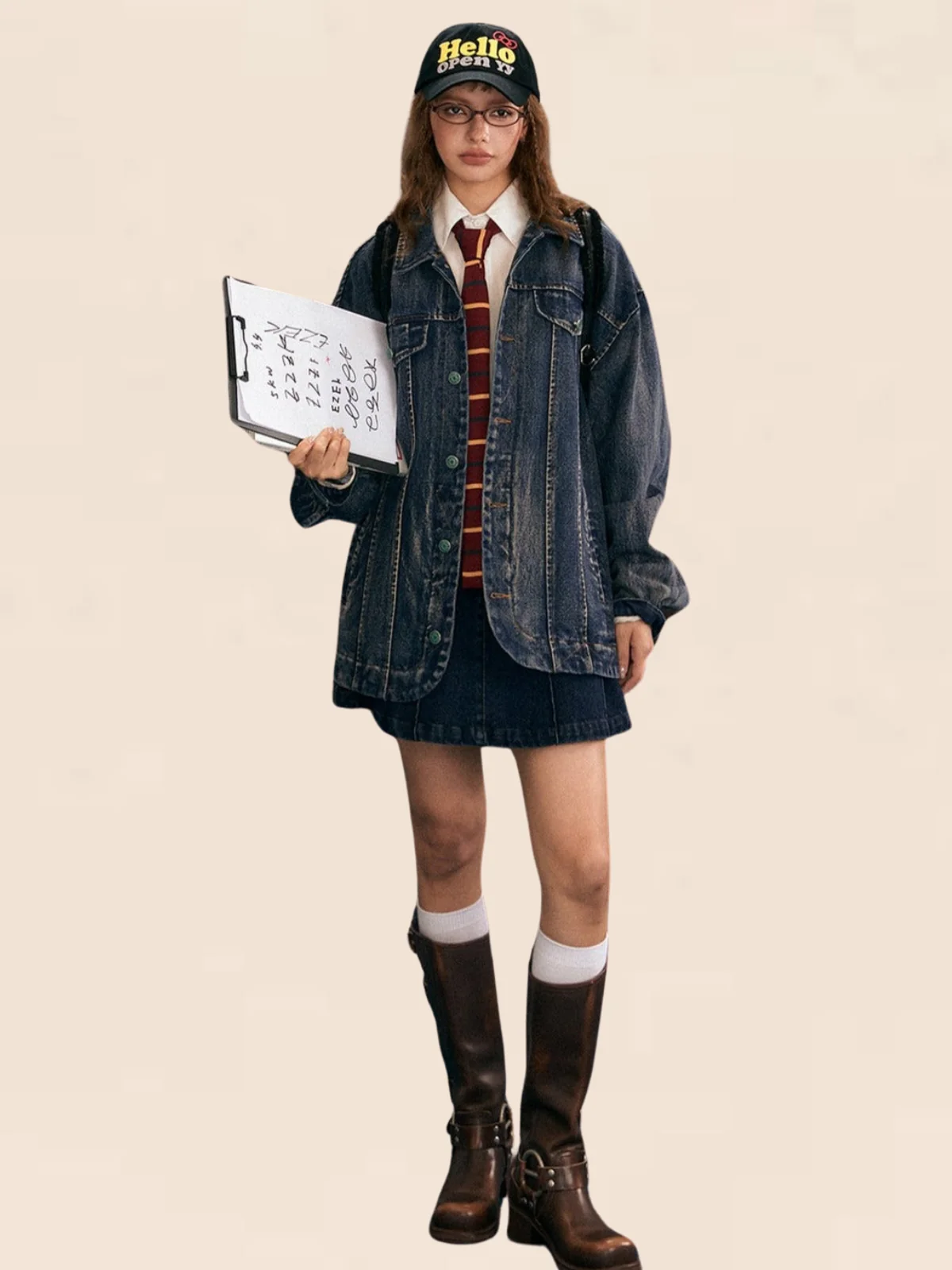 American Vintage Wash Distressed Denim Jacket